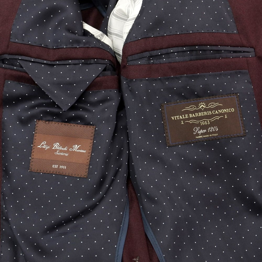 [New] Luigi Bianchi Mantova Wool Tailored Jacket Bordeaux [Size 44] [RED] [A/W] [Condition Rank N] [Men&