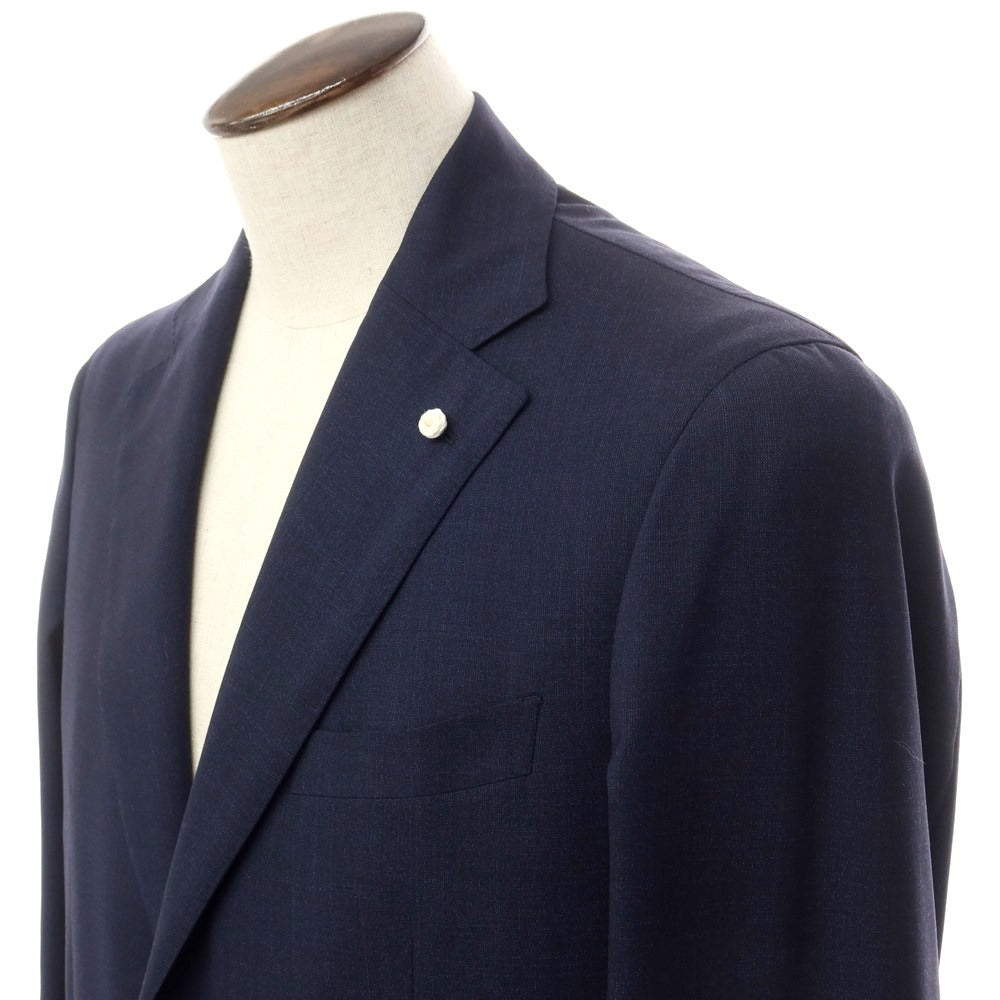 [New] Luigi Bianchi Mantova Wool Tailored Jacket Navy [Size 52] [NVY] [S/S] [Condition Rank N] [Men&