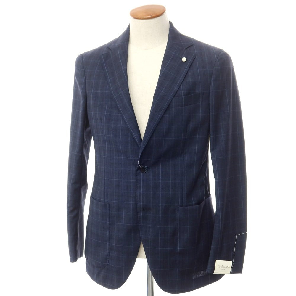 [New] Luigi Bianchi Mantova Wool Tailored Jacket Navy x Blue [Size 46] [NVY] [S/S] [Condition Rank N] [Men&