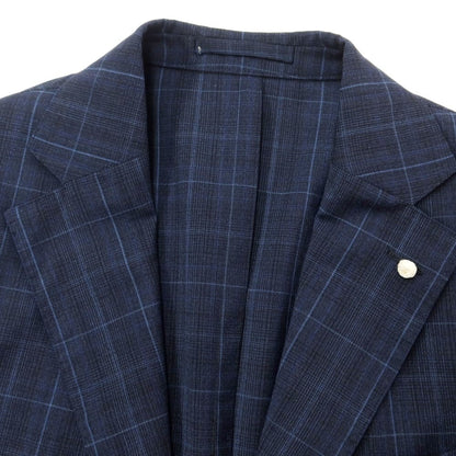 [New] Luigi Bianchi Mantova Wool Tailored Jacket Navy x Blue [Size 46] [NVY] [S/S] [Condition Rank N] [Men&