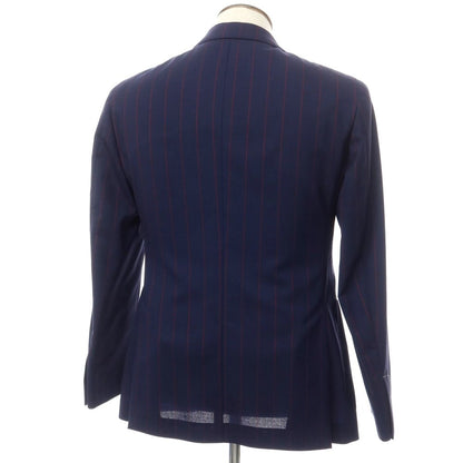 [New] Luigi Bianchi Mantova Wool Tailored Jacket Navy x Bordeaux [Size 48] [NVY] [S/S] [Condition Rank N] [Men&