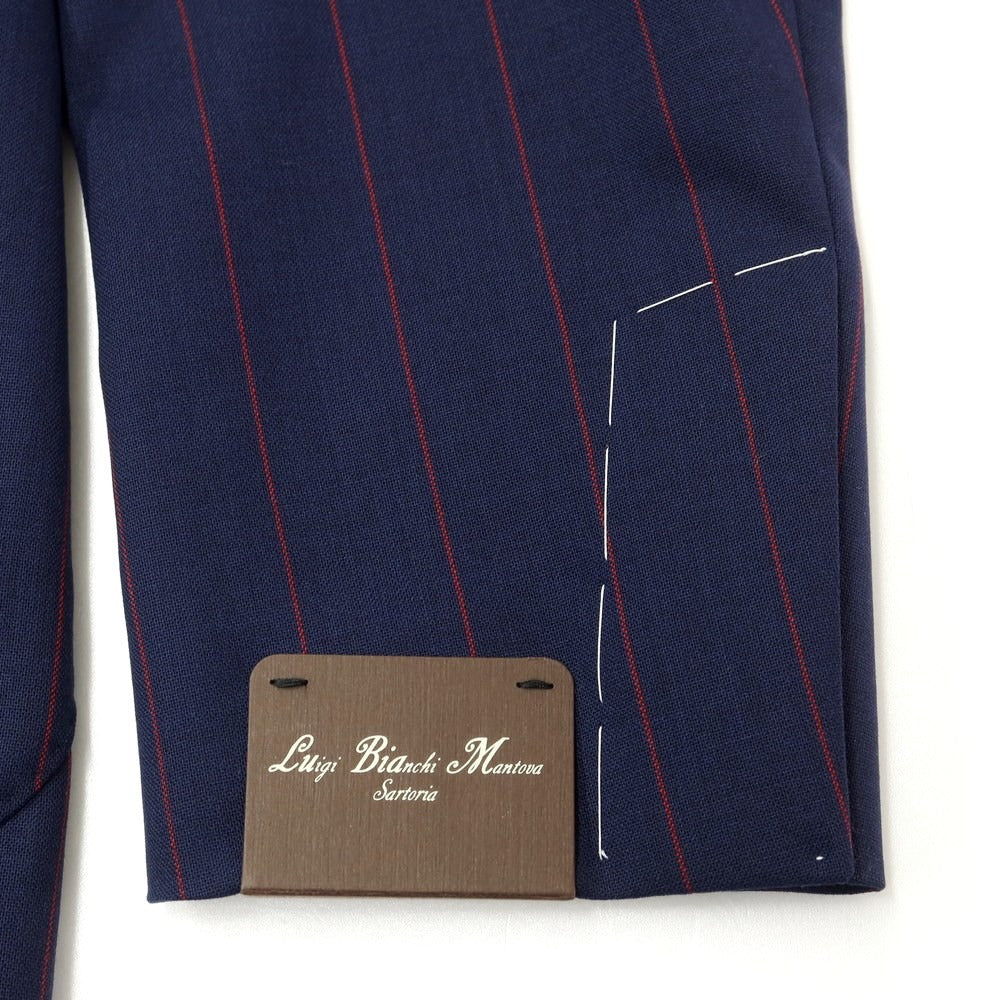 [New] Luigi Bianchi Mantova Wool Tailored Jacket Navy x Bordeaux [Size 48] [NVY] [S/S] [Condition Rank N] [Men&