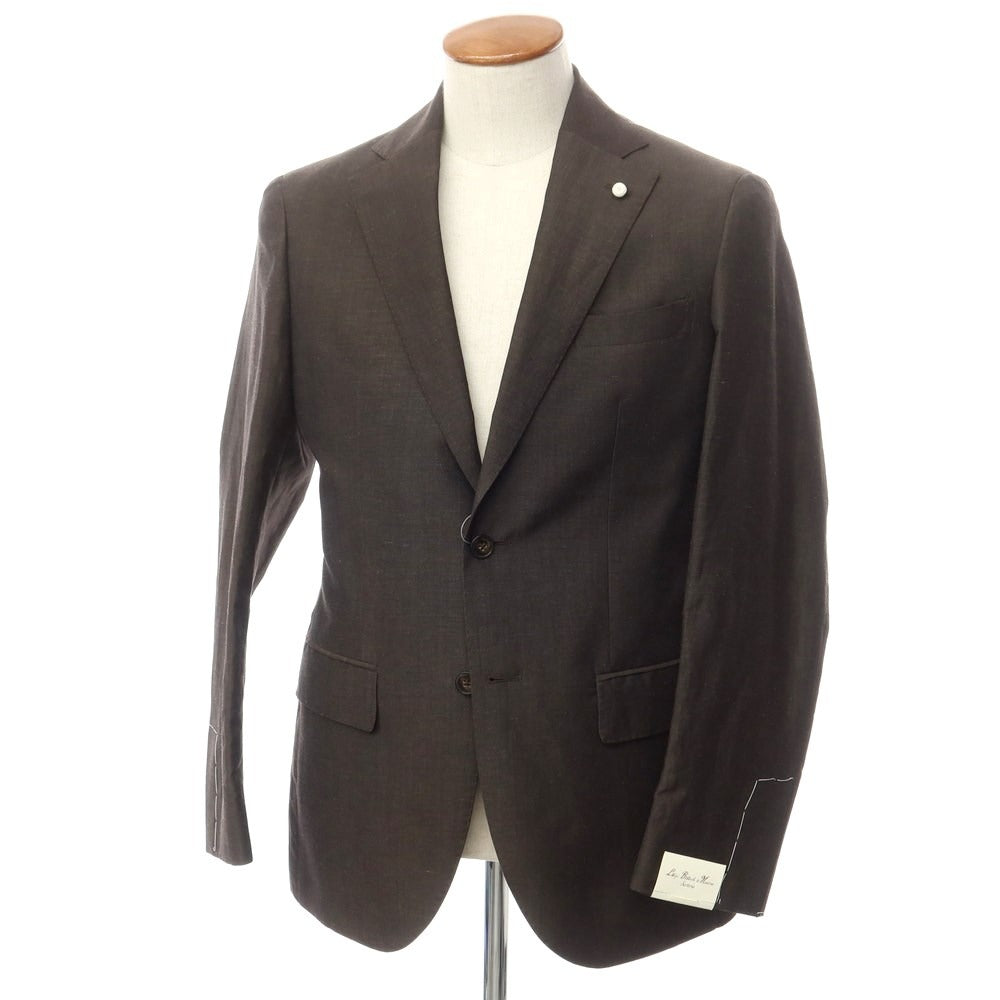 [New] Luigi Bianchi Mantova Wool Linen Tailored Jacket Brown [Size 46] [BRW] [S/S] [Condition Rank N] [Men&