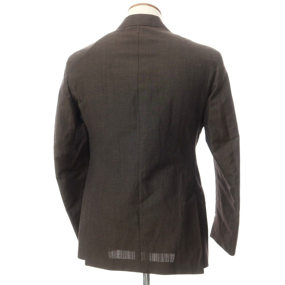 [New] Luigi Bianchi Mantova Wool Linen Tailored Jacket Brown [Size 46] [BRW] [S/S] [Condition Rank N] [Men&