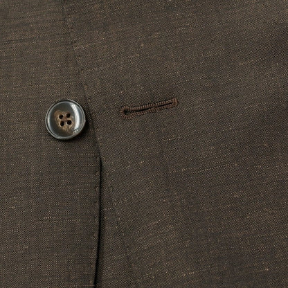 [New] Luigi Bianchi Mantova Wool Linen Tailored Jacket Brown [Size 48] [BRW] [S/S] [Condition Rank N] [Men&