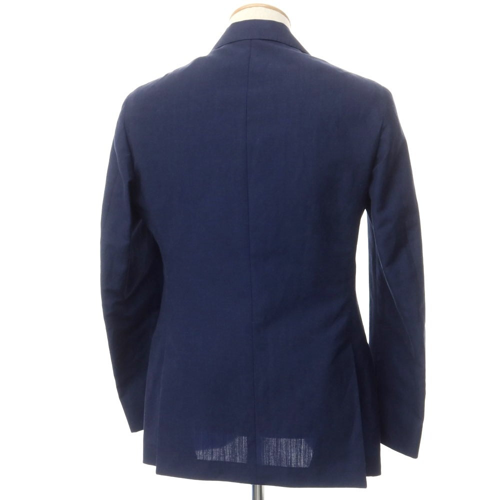 [New] Luigi Bianchi Mantova Wool Linen Tailored Jacket Navy [Size 44] [NVY] [S/S] [Condition Rank N] [Men&