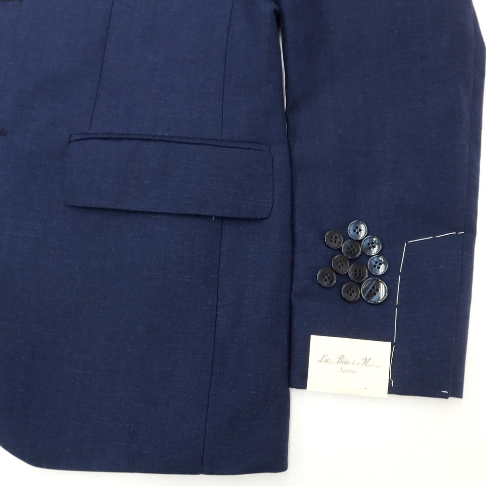 [New] Luigi Bianchi Mantova Wool Linen Tailored Jacket Navy [Size 44] [NVY] [S/S] [Condition Rank N] [Men&