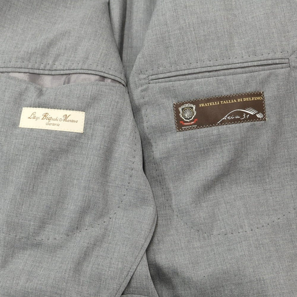 [New Outlet] Luigi Bianchi Mantova Wool 2-Button Suit, Grey [Size 50] [GRY] [S/S] [Condition Rank N-] [Men&