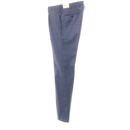 [New] Luigi Bianchi Mantova Wool Dress Slacks Pants Light Navy x Navy [Size 48] [NVY] [S/S] [Condition Rank N] [Men&