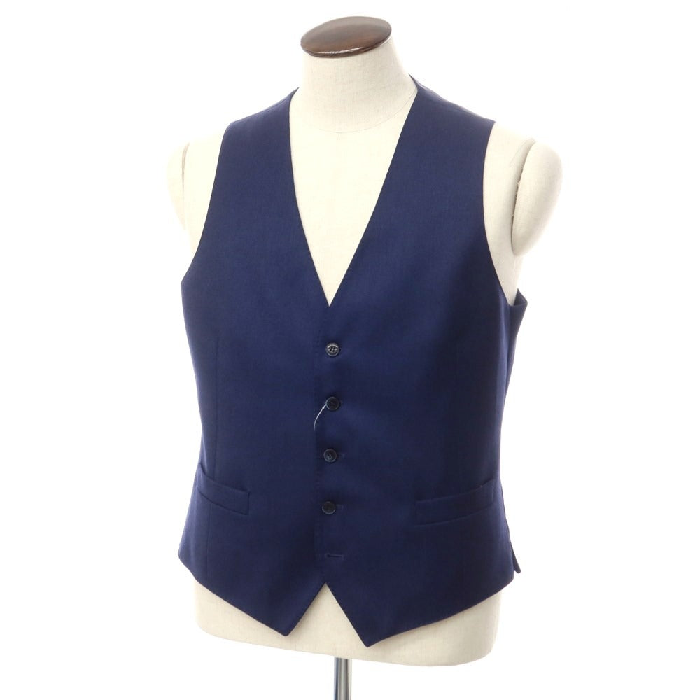 [New] Luigi Bianchi Mantova Wool Dress Gilet Navy [Size 50] [NVY] [A/W] [Condition Rank N] [Men&