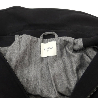 [Used] CIRCOLO 1901 Cotton Zip-up Blouson Swing Top Black [Size L] [BLK] [S/S/A/W] [Condition Rank B] [Men&