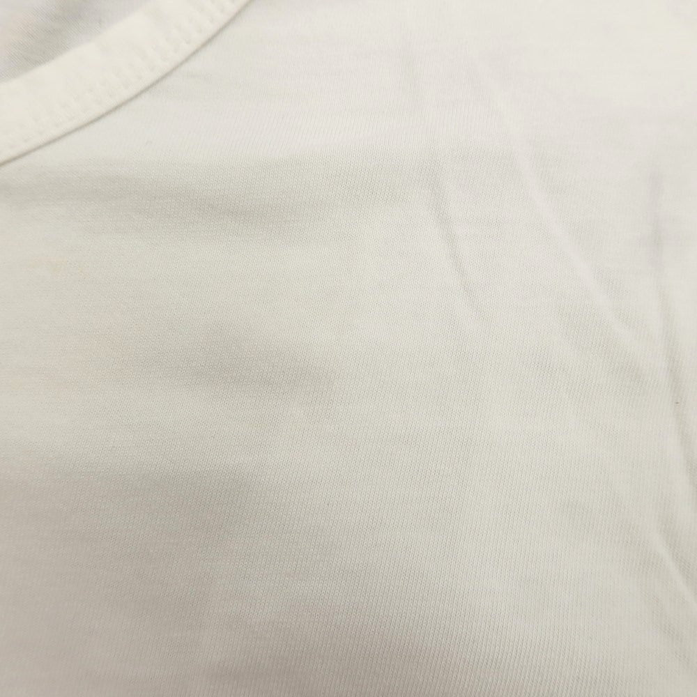 [Used] CIRCOLO 1901 Cotton Henley Neck Short Sleeve T-Shirt White [Size L] [WHT] [S/S] [Condition Rank C] [Men&