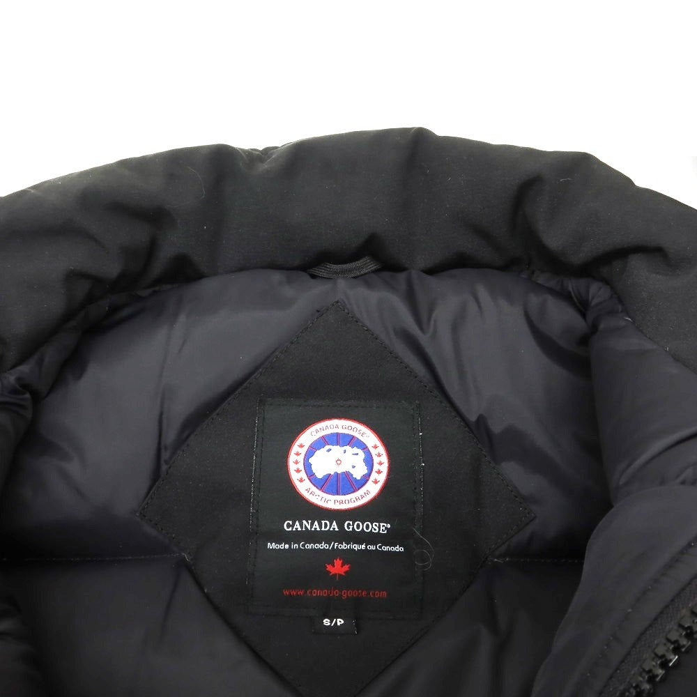 【中古】カナダグース CANADA GOOSE ポリエステルコットン ファー付き ダウンジャケット ブラック【 S 】【 状態ランクC 】【 メンズ 】