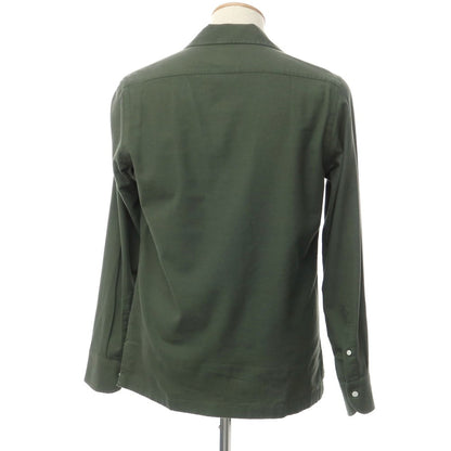 [Used] Maria Santangelo Cotton Open Collar Casual Shirt Olive [38] [Condition Rank C] [Men&