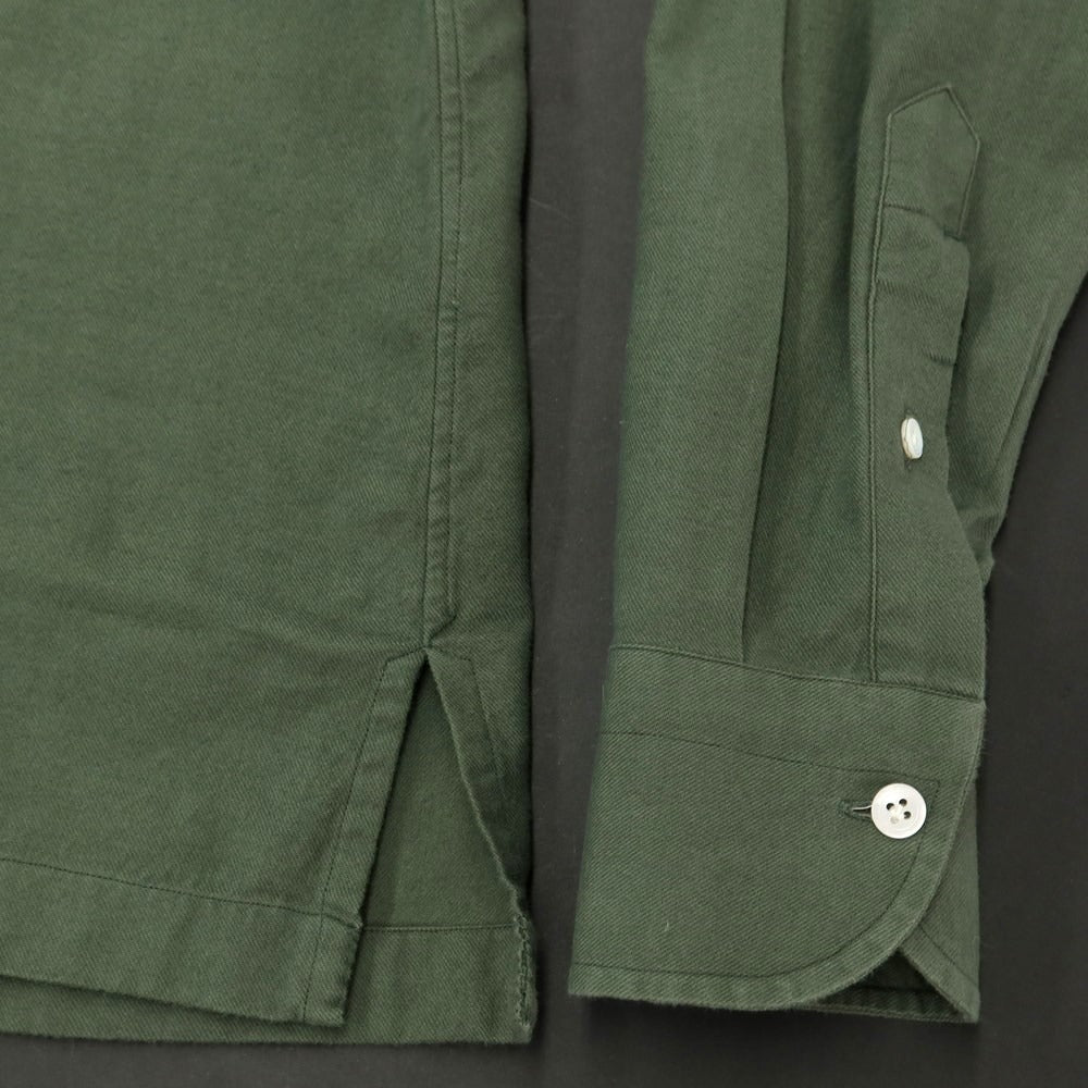 [Used] Maria Santangelo Cotton Open Collar Casual Shirt Olive [38] [Condition Rank C] [Men&