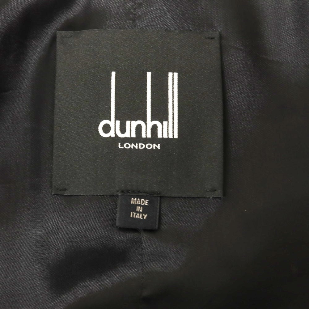 【中古】ダンヒル Dunhill ウール ステンカラーコート ブラック【サイズXS】【BLK】【A/W】【状態ランクB】【メンズ】