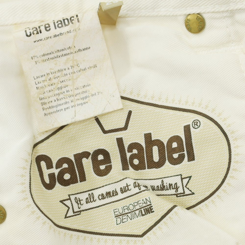 [Used] Care label Jeans Denim pants Off-white [29] [Condition rank C] [Men&