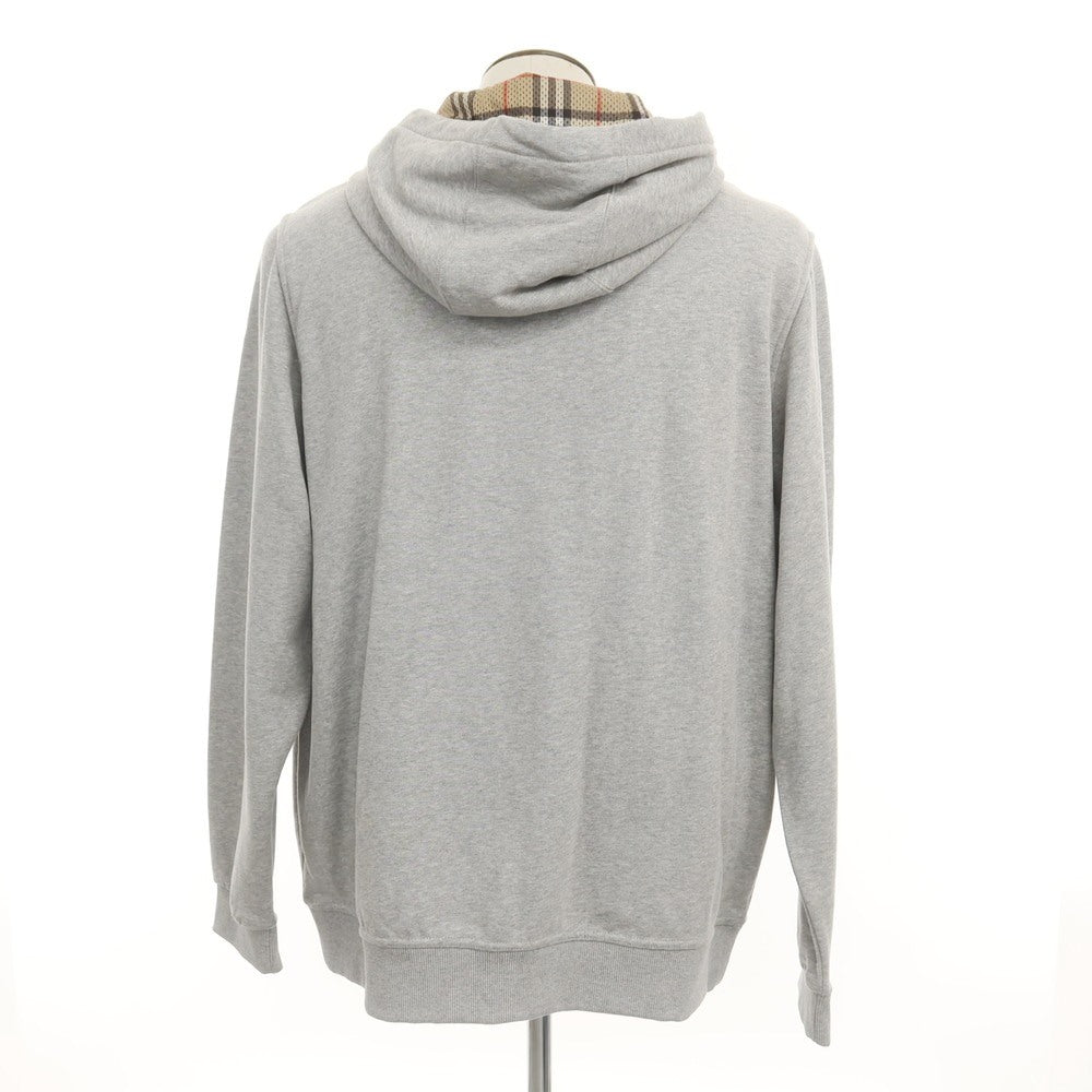 [Used] Burberry Sweatshirt Zip-up Hoodie Grey [XXL] [Condition Rank B] [Men&