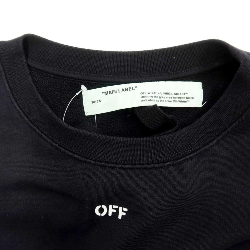 [Used] OFF-WHITE pullover sweatshirt, black x yellow [M] [Condition rank B] [Men&