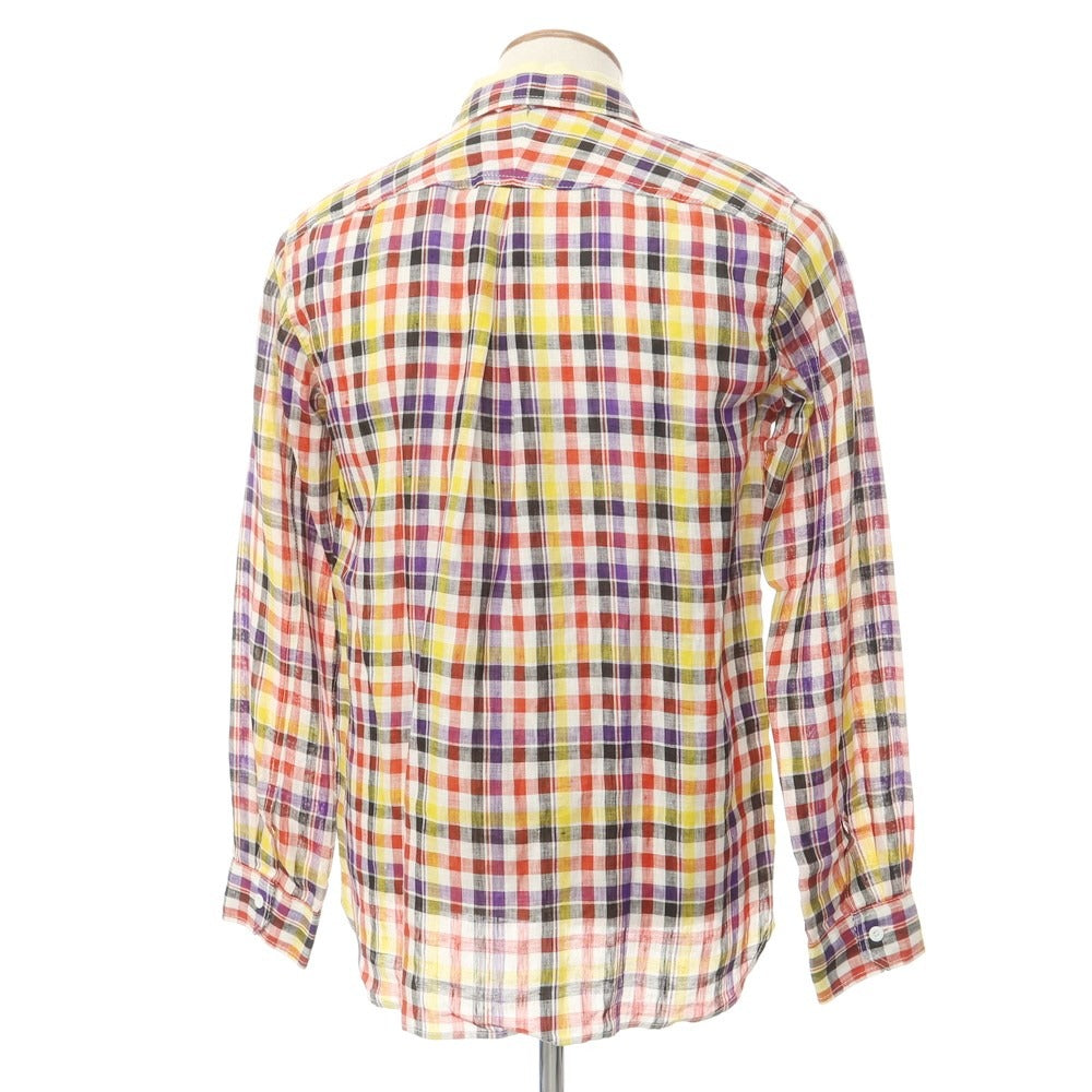 [Used] JUNYA WATANABE MAN Spring/Summer 2013 Linen Horizontal Collar Casual Shirt Multicolor [M] [Condition Rank B] ​​[Men&