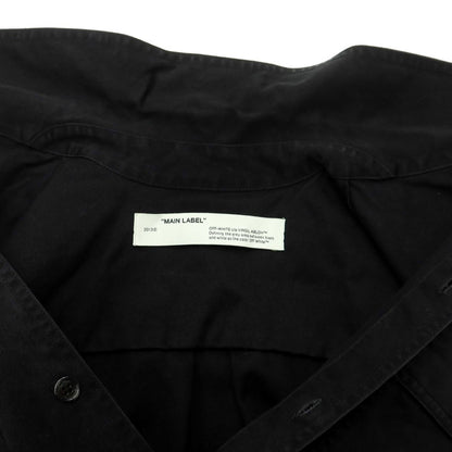 [Used] OFF-WHITE Cotton Casual Shirt Black [L] [Condition Rank C] [Men&