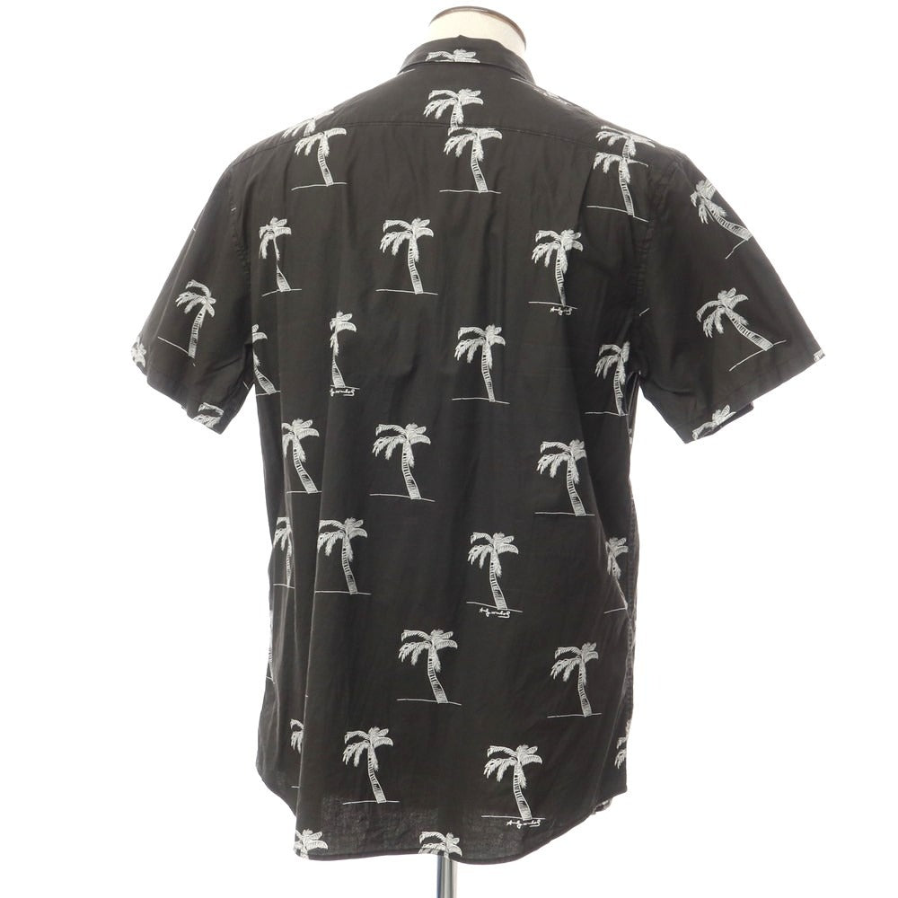 [Used] Billabong x Andy Warhol cotton short-sleeve shirt, black (charcoal) [XL] [Condition: C] [Men&