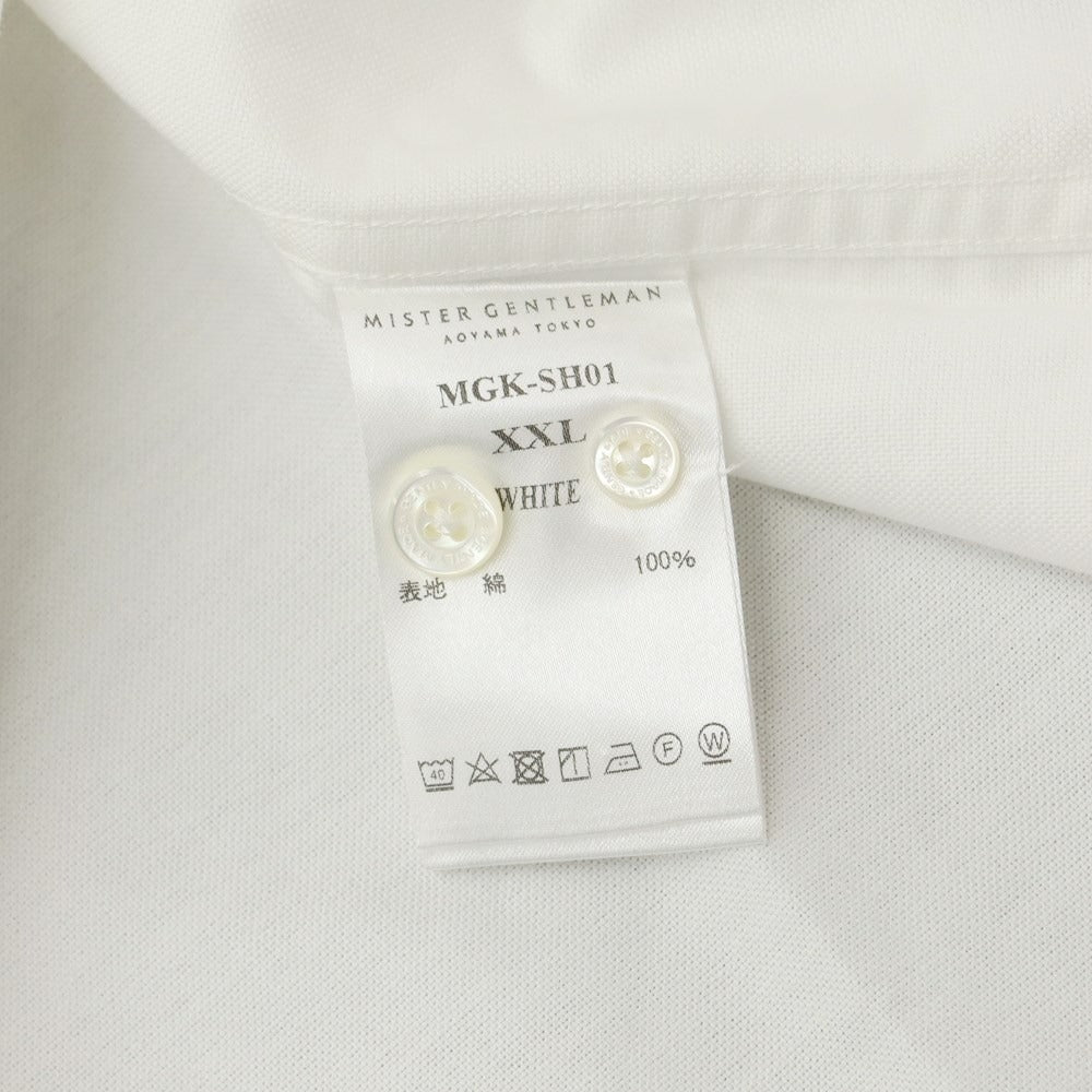 [Used] Mr. GENTLEMAN Cotton Button-down Casual Shirt White [XXL] [Condition Rank B] ​​[Men&