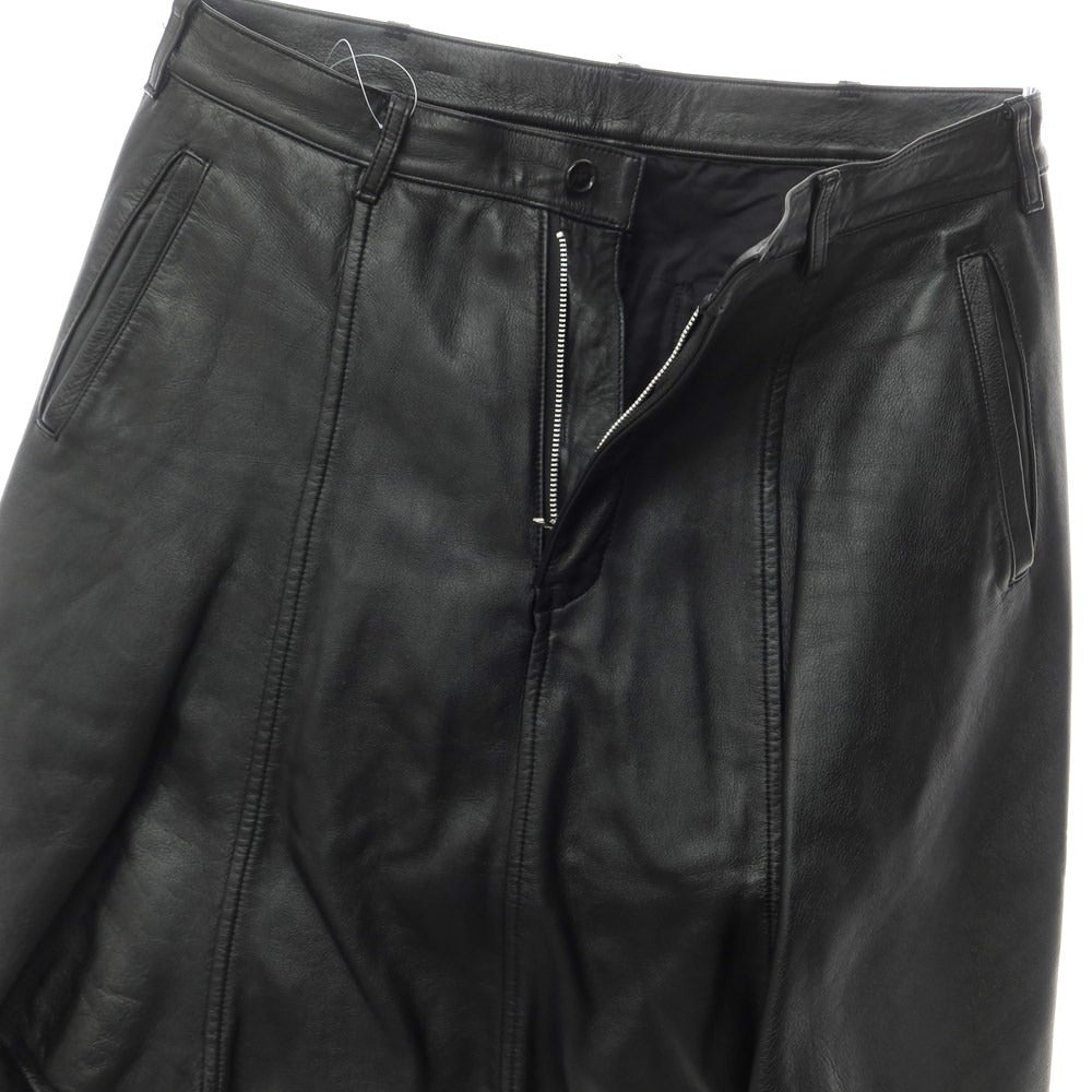 [Used] COMME des GARCONS HOMME PLUS 2013 Autumn/Winter Leather Sarouel Pants Black [Size M] [BLK] [S/S/A/W] [Condition Rank C] [Men&