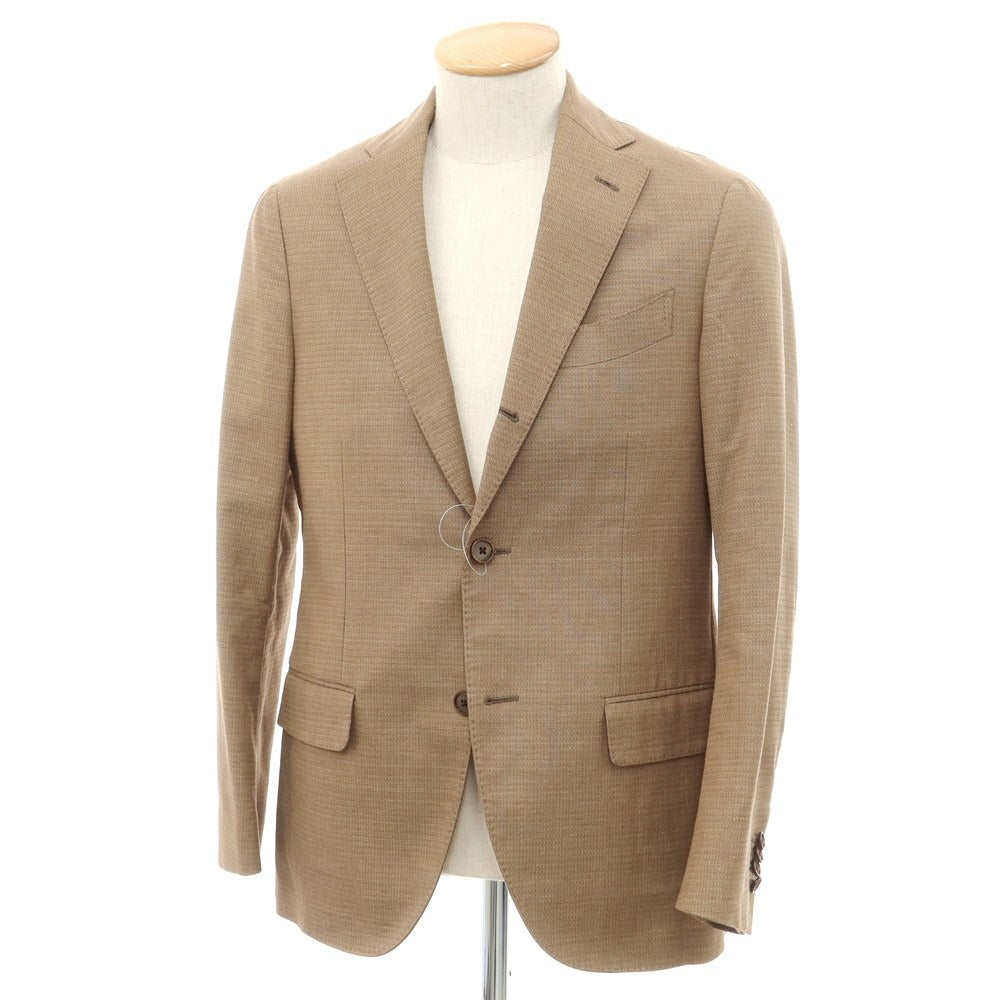 [Used] LARDINI Cotton Linen 3B Casual Jacket Light Brown [Size 44] [BRW] [S/S] [Condition Rank C] [Men&