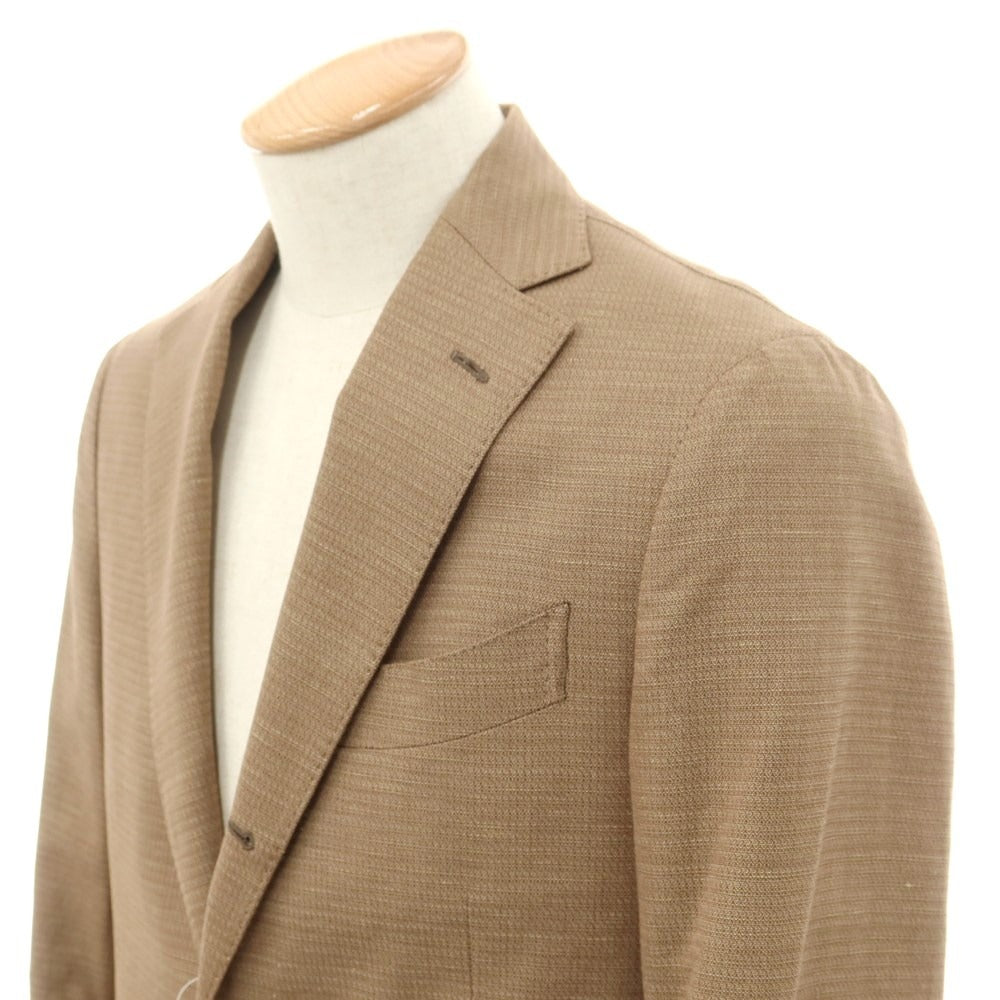 [Used] LARDINI Cotton Linen 3B Casual Jacket Light Brown [Size 44] [BRW] [S/S] [Condition Rank C] [Men&