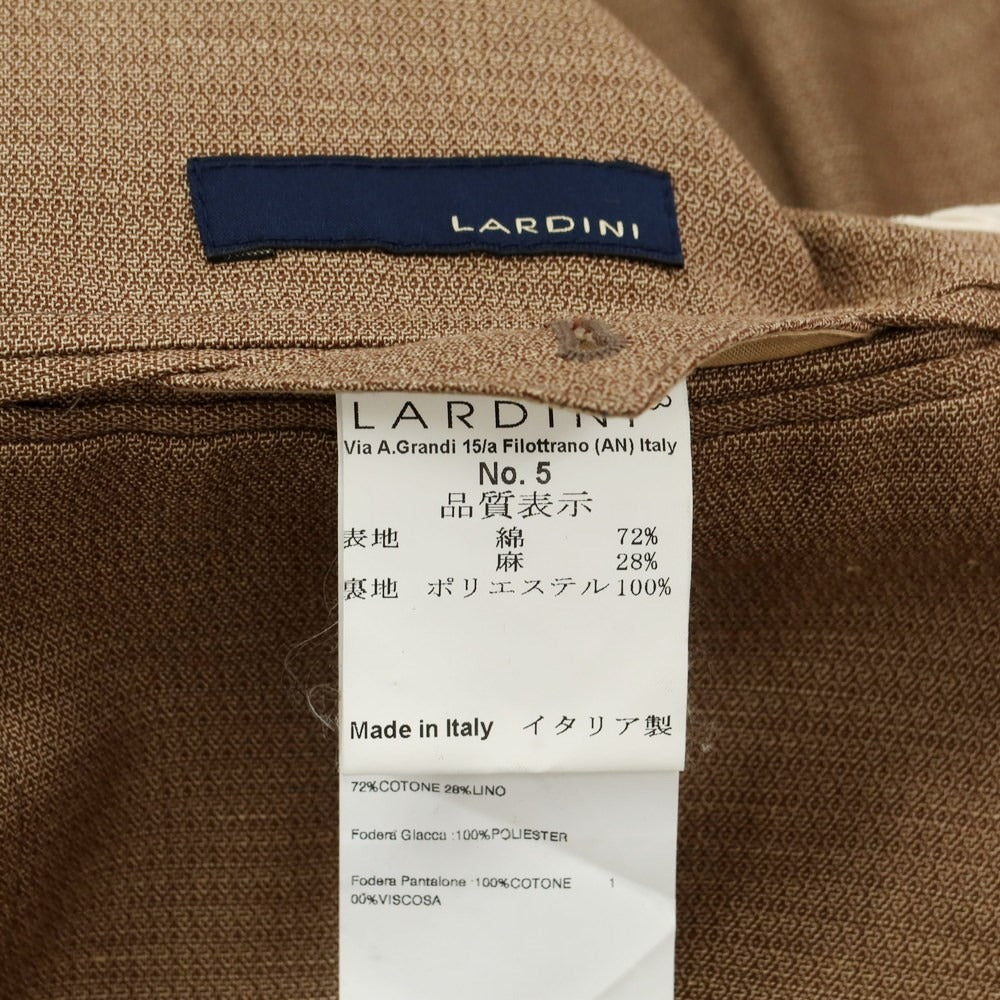 [Used] LARDINI Cotton Linen 3B Casual Jacket Light Brown [Size 44] [BRW] [S/S] [Condition Rank C] [Men&