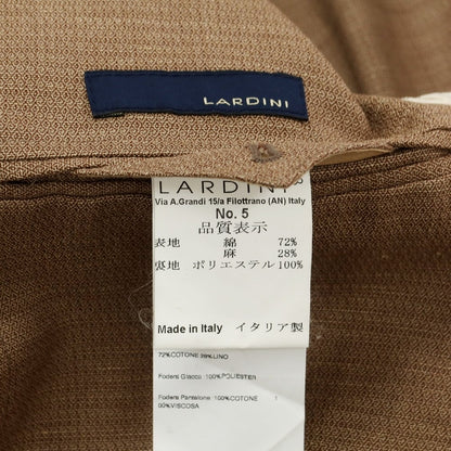 [Used] LARDINI Cotton Linen 3B Casual Jacket Light Brown [Size 44] [BRW] [S/S] [Condition Rank C] [Men&
