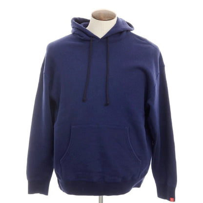 [Used] LOOPWHEELER × BEAMS Sweatshirt Pullover Hoodie Navy Blue [L] [Condition Rank B] [Men&