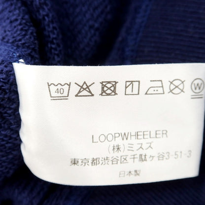 [Used] LOOPWHEELER × BEAMS Sweatshirt Pullover Hoodie Navy Blue [L] [Condition Rank B] [Men&