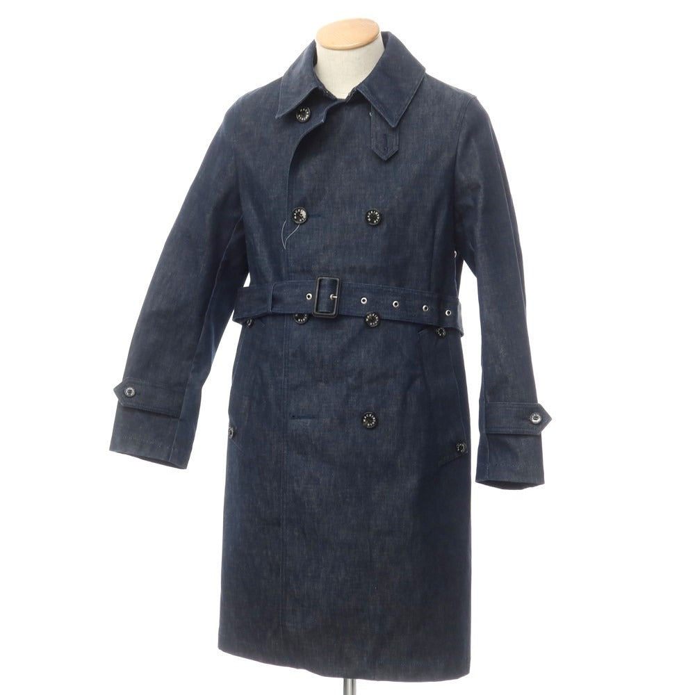 [Used] Mackintosh × BEAMS F Bonded Denim Trench Coat Navy [34] [Condition Rank B] [Men&