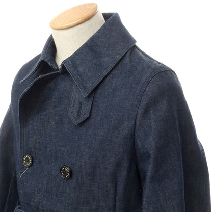 [Used] Mackintosh × BEAMS F Bonded Denim Trench Coat Navy [34] [Condition Rank B] [Men&