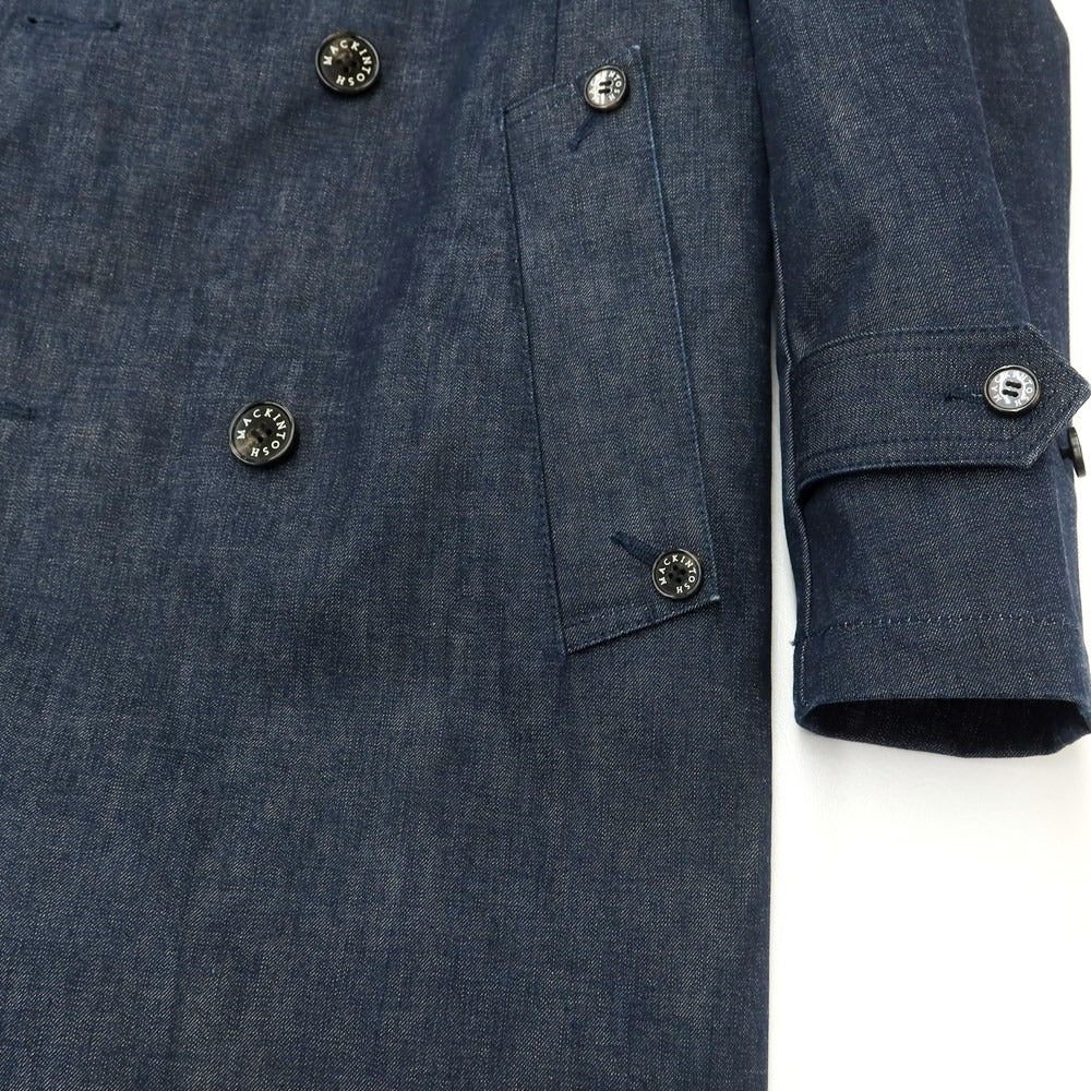 [Used] Mackintosh × BEAMS F Bonded Denim Trench Coat Navy [34] [Condition Rank B] [Men&