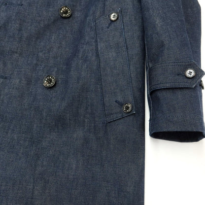 [Used] Mackintosh × BEAMS F Bonded Denim Trench Coat Navy [34] [Condition Rank B] [Men&