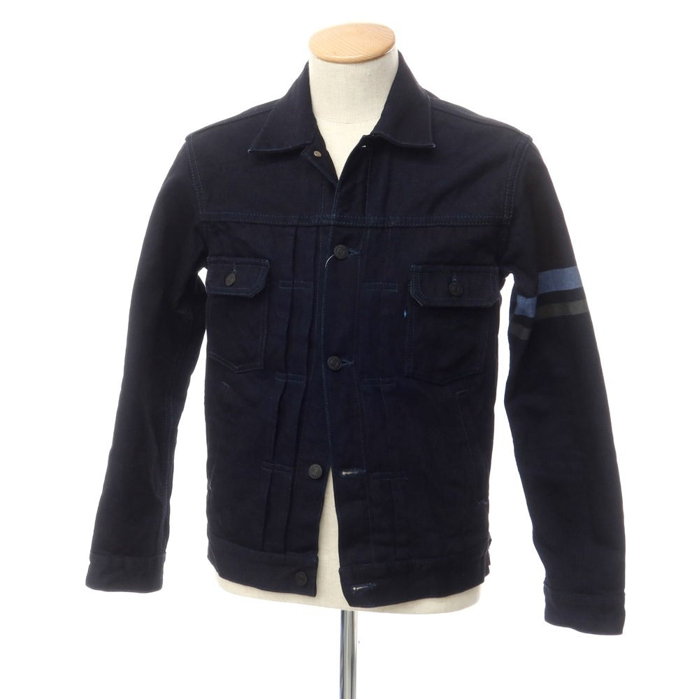 【中古】モモタロウ ジーンズ MOMOTARO JEANS Gジャン デニムジャケット ネイビー【サイズ36】【NVY】【S/S/A/W】【状態ランクB】【メンズ】【759484】