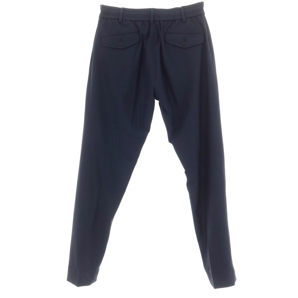 [New Outlet] LBM1911 Stretch Nylon Casual Slacks Pants Navy [Size 46] [NVY] [S/S] [Condition Rank N-] [Men&