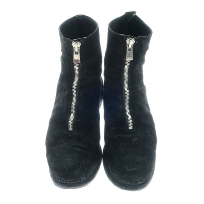 [Used] GUIDI Suede One Piece Zip-up Boots Black [43] [Condition Rank C] [Men&