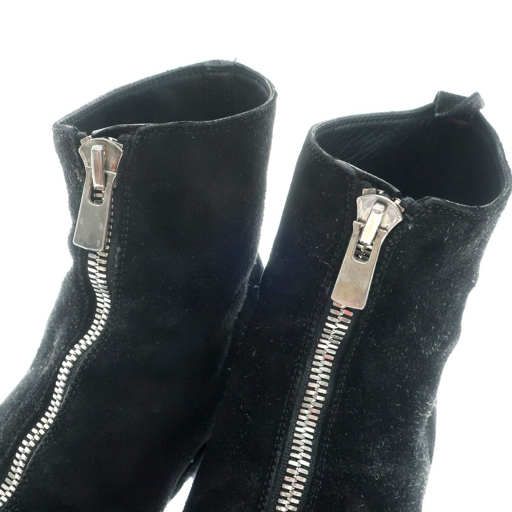 [Used] GUIDI Suede One Piece Zip-up Boots Black [43] [Condition Rank C] [Men&