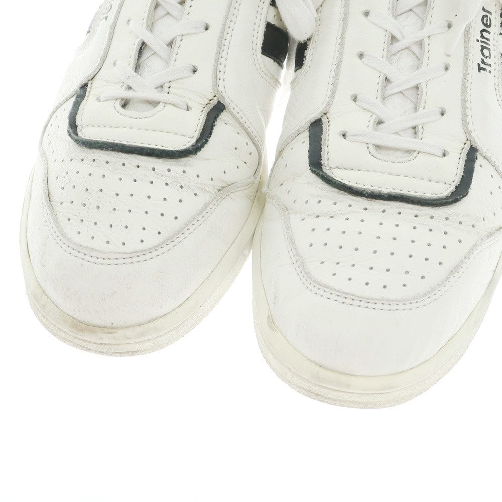 [Used] ZDA TRAINER Leather Sneakers White x Black [No size indicated (27.5)] [Condition Rank D] [Men&