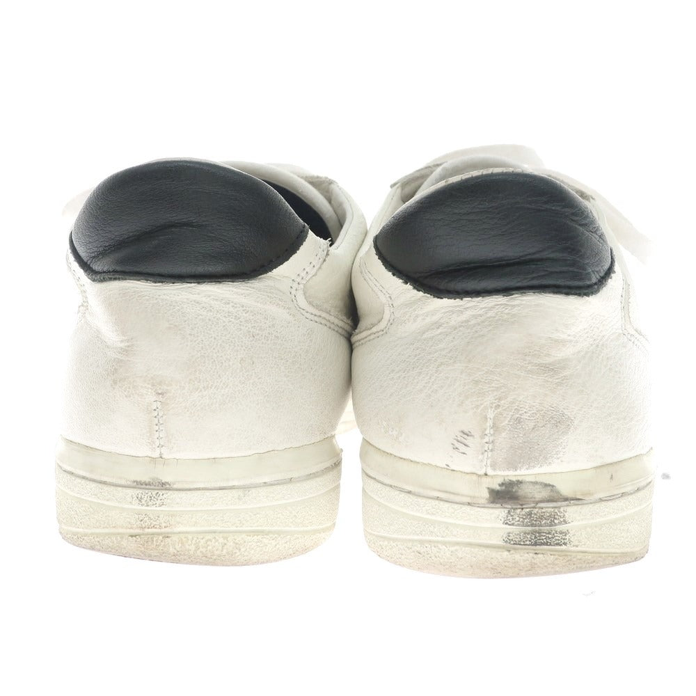 [Used] ZDA TRAINER Leather Sneakers White x Black [No size indicated (27.5)] [Condition Rank D] [Men&