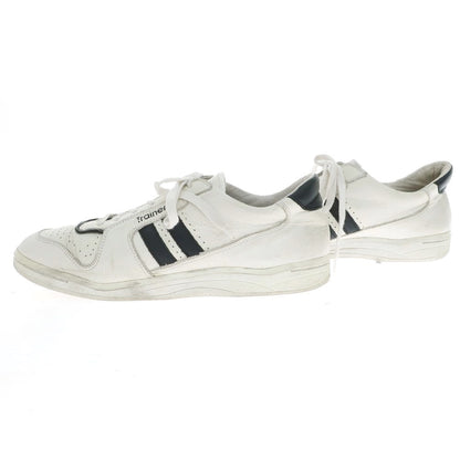 [Used] ZDA TRAINER Leather Sneakers White x Black [No size indicated (27.5)] [Condition Rank D] [Men&