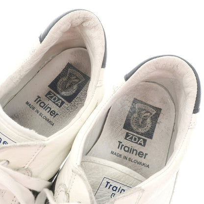 [Used] ZDA TRAINER Leather Sneakers White x Black [No size indicated (27.5)] [Condition Rank D] [Men&