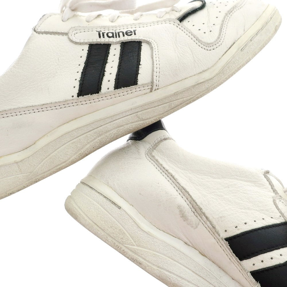 [Used] ZDA TRAINER Leather Sneakers White x Black [No size indicated (27.5)] [Condition Rank D] [Men&