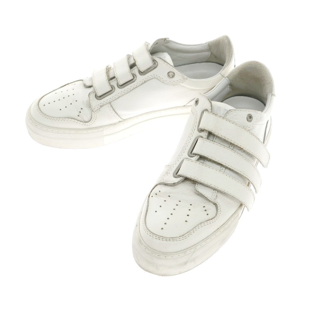 [Used] AMI Alexandre Mattiussi Leather Velcro Sneakers White [43] [Condition Rank C] [Men&