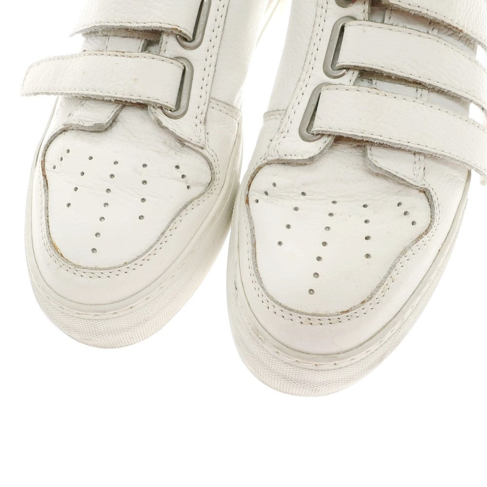 [Used] AMI Alexandre Mattiussi Leather Velcro Sneakers White [43] [Condition Rank C] [Men&