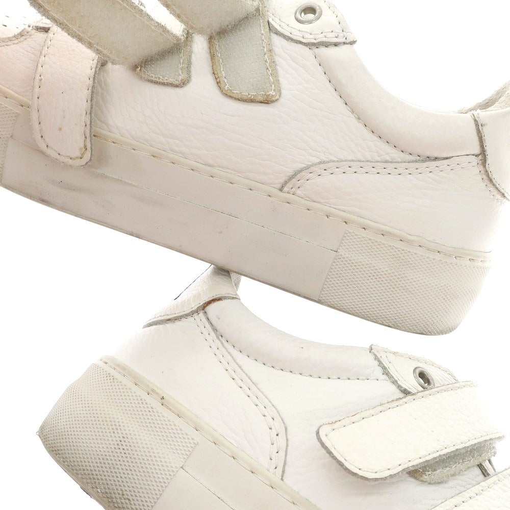 [Used] AMI Alexandre Mattiussi Leather Velcro Sneakers White [43] [Condition Rank C] [Men&